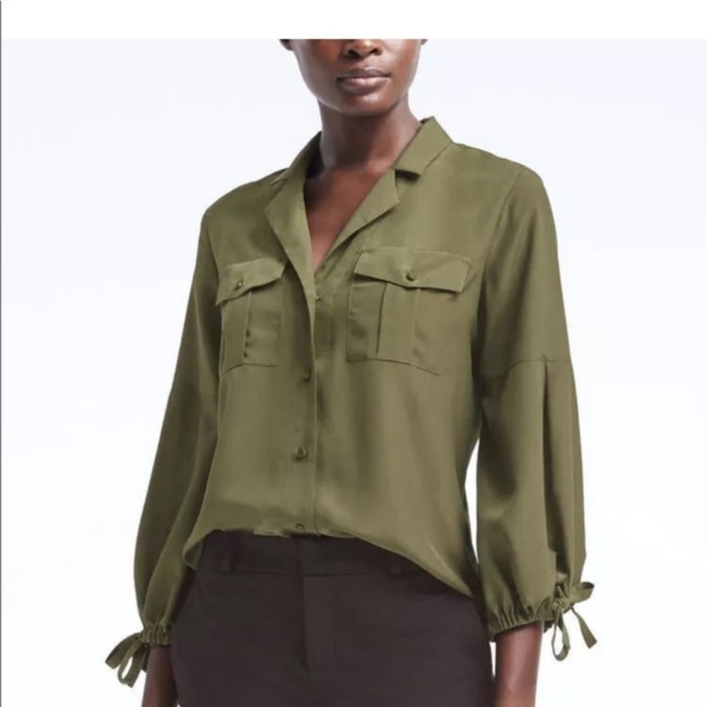 Banana Republic Dillon Poet Sleeve Blouse